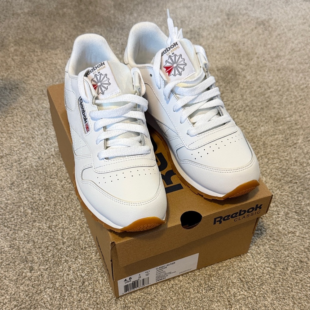 Reebok Kids Classic Leather Running Shoe